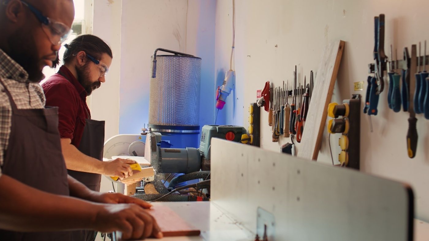 Tool storage workbench